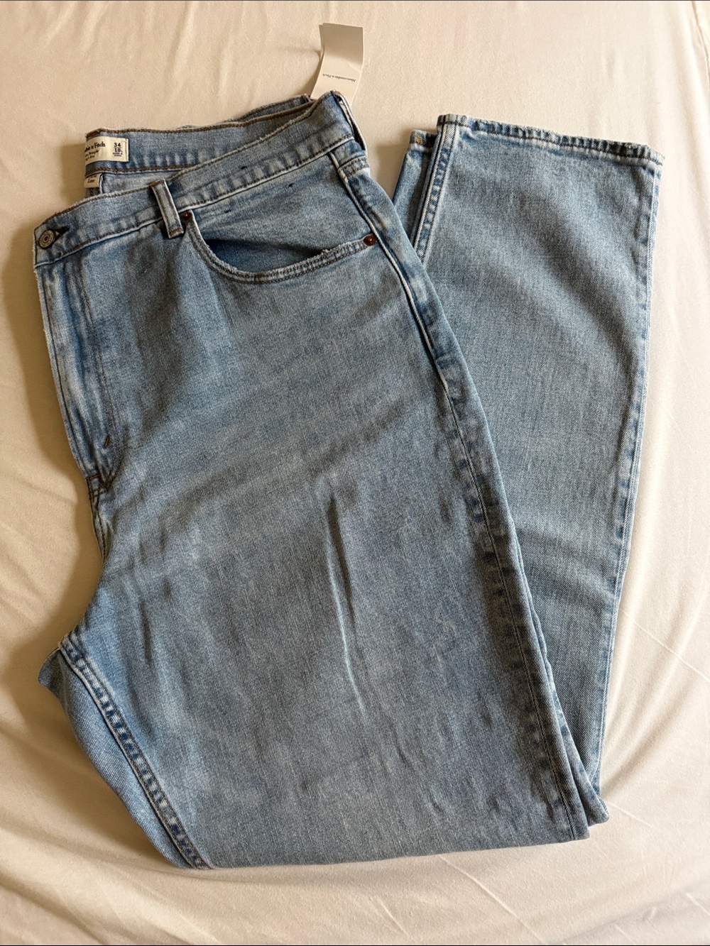 Abercrombie & Fitch the 90s slim straight ultra high rise jeans